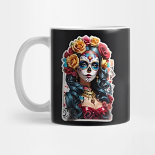 Sugar Skull girl, Dia de los Muertos Mug